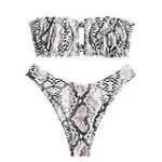 Sexy und sicher: Vergleich von Bikinis mit Schlangenmuster für Frauen - Intime Details im Fokus